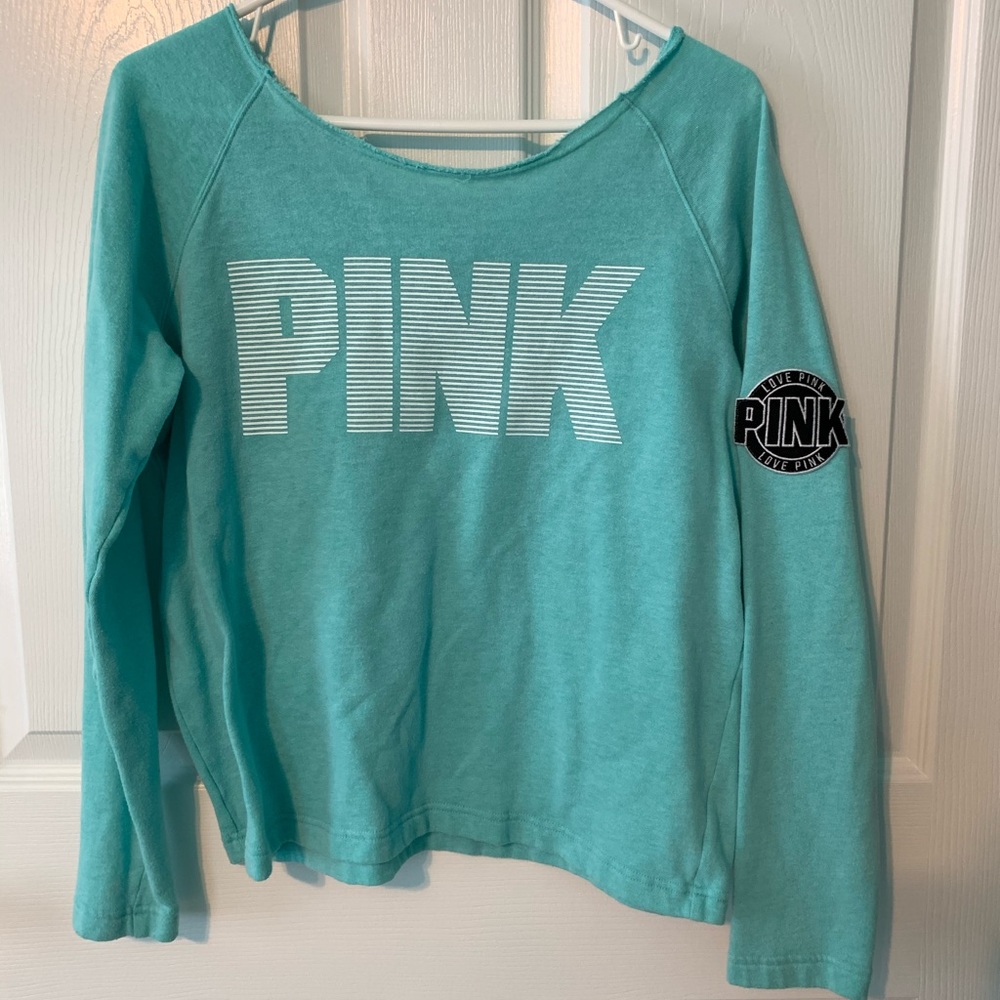 PINK ARM BADGE SCOOP NECK LOUNGE SHIRT!!!